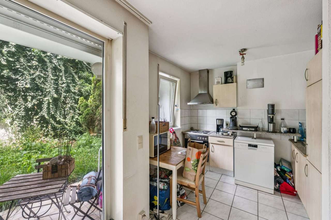 Einzimmerwohnung mit eigenem Gartenanteil in ruhiger und zentraler Lage von Offenbach